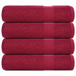Ručnici za kupanje FROGN 4 kom bordo 100x150 cm 360 g/m2