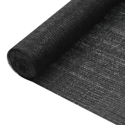 Mreža za privatnost crna 2 x 50 m HDPE 75 g/m2