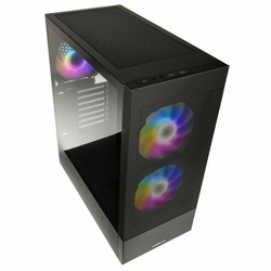 LIAN LI računalniško ohišje LANCOOL 205 Mesh C, Midi-Tower, ARGB, kaljeno steklo, črno