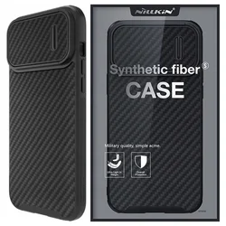 Maska za iPhone 14 Nillkin Synthetic Fiber S crna