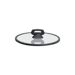 Tognana Stakleni poklopac sa silikonskim obodom 20 cm, Crni
