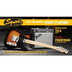 FENDER SQ AFFINITY SERIES TELE BSB HHS S FENDER FRONTMAN 15G OJAČEVALCEM