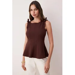 Trendyol Milla Ženska bluza, Braon