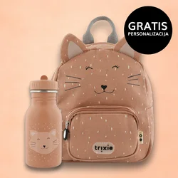 trixie otroški nahrbtnik small + steklenička 350 ml mrs. cat