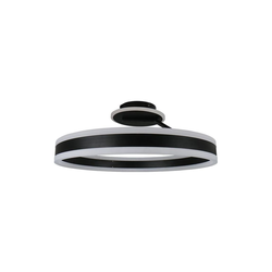 LED prigušiva prislonjena plafonska lampa LED/86W/230V 3000-6500K crna + daljinski upravljač