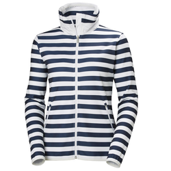 Helly Hansen W Naiad Fleece Jacket Evening Blue Stripe L