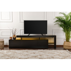 Hanah Home TV komoda Beliz, 192 cm, Crna