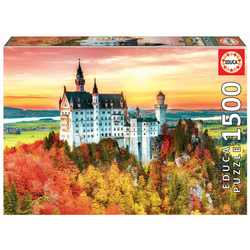 Puzzle Autumn in Neuschwanstein Educa 1500 dielov a Fix lepidlo EDU19042