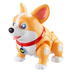 IKONKA Interaktivni corgi pes s svetlečima ušesoma in glasbo IK-KX3042