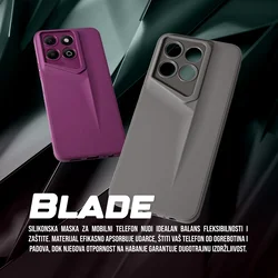 Maska za Honor X6c Blade ljubičasta