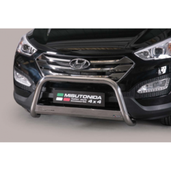 Misutonida Bull Bar O63mm inox srebrni za Hyundai Santa Fe 2012+ s EU certifikatom