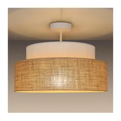 Plafonski luster BOHO 1xE27/60W/230V prečnik 40 cm bela/bež