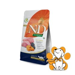 N&D Pumpkin Cat Neutered Lamb&Blueberry 1.5kg, Suva Hrana Za Sterilisane Mačke