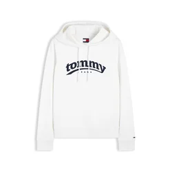 Tommy Jeans Majica ESS črna / bela
