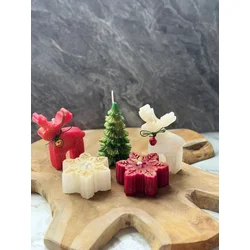Aberto Design Set Božićnih sveća Christmas 16, 5 komada, Višebojni
