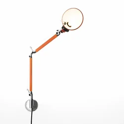 TOLOMEO MICRO ZIDNA LAMPA S NOSAČEM KOMPLET NARANČASTA E14 A010960 + A025150