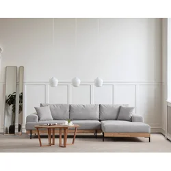 Atelier del Sofa Ugaona garnitura Eti 98x78x280cm Siva