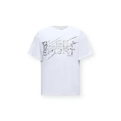 Plein Sport Majica srebrno-siva/bela