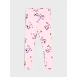 Sinsay - Pamučne helanke sa printom Stitch - roze