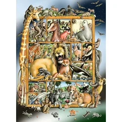 Ravensburger puzzle - Životinje u regalu - 100 delova