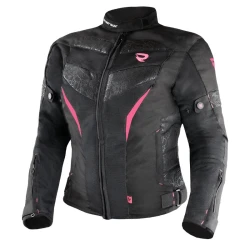 Ženska motoristična jakna Street Racer Rose Air Black and Pink
