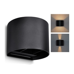 Brilagi - LED spoljašnja zidna svetiljka RONDO LED/6W/230V crna IP54