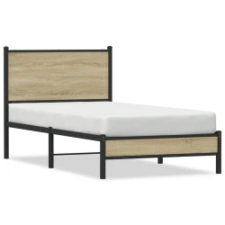 Metalni okvir kreveta bez madraca boja hrasta sonome 90x200 cm
