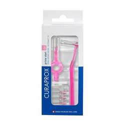 Curaprox Prime Plus Handy CPS nadomestne medzobne ĹˇÄŤetke CPS 08 Pink 0 8 - 3 2 mm (Interdental Brush + Holder)
