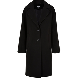 Womens oversized long coat black