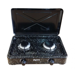 APEX AP-O-200 Plinski rešo, 2 gorionika, Atestiran, Crni