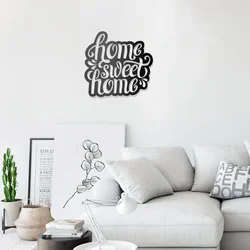Wallity Zidna dekoracija Home Sweet Home, Crna