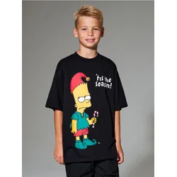 Sinsay - Pamučna majica sa printom The Simpsons - crno