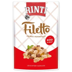 RINTI Vlažna hrana Filetto za odrasle pse, Piletina i Govedina, 100g