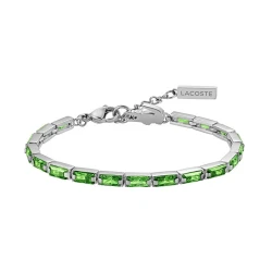 LACOSTE Zapestnica Duchess zelena/srebrna