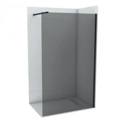Walk-in COPEN MONTE DARK 120x200, matt black ram, 8mm grey staklo C-02-SB120G