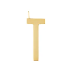 Pozlačeni srebrni obesek Design Letters
