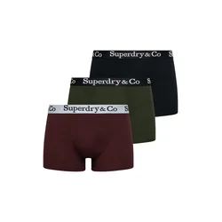 Superdry & Co Boksarice temno zelena/vinsko rdeča/črna