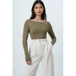 Trend Alacati Stili Ženska bluza Alc-X14395, Maslinasta