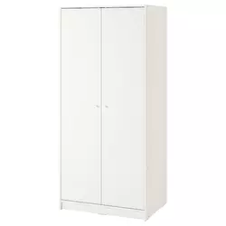 KLEPPSTAD Garderober s 2 vrata, bela79x176 cm