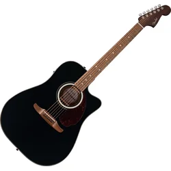 Fender California Deluxe Redondo CE WN Black Elektroakustična dreadnought