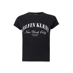Calvin Klein Jeans Majica črna/bela