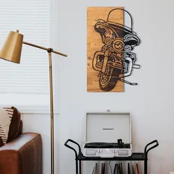 Wallity Zidna dekoracija Chopper 1, 36 x 57,5 cm, Crna