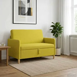 Sofa s pohranom Svijetlo žuta 122 x 78 x 87 cm Poliester
