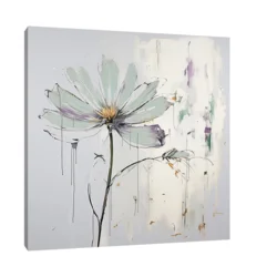 Canvas Slika na platnu Pastelni cvet II, Bez rama, 50x50 cm