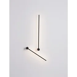 SYNTHESI ZIDNA LAMPA LED 23W/3000K/2725lm/IP20/CRNA