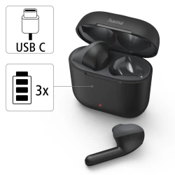 Wireless slušalice Freedom Light crne Hama 184067