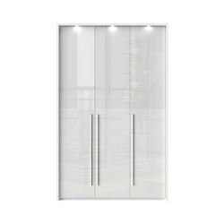 JELA PLAKAR P3B/PN - kolekcija Piano - Kristalno bela/Kristalno Bela HG Lak - 142x226x60 cm