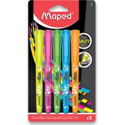 Maped osvetljevalci Fluo Peps 5pcs