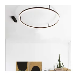 Ideal Lux - LED stropno svetlo ORACLE SLIM LED/29W/230V 4000K prečnika 50 cm crna