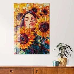 Wallity Dekorativna slika na kaljenom staklu, 30x40cm, Šarena